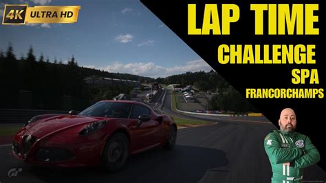 GRAN TURISMO 7 PS5 4K HDR LAP TIME CHALLENGE SPA FRANCORCHAMPS ALFA