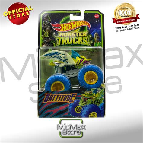 Jual Hot Wheels Hotwheels Monster Trucks Glow In The Dark Hcb Shopee Indonesia