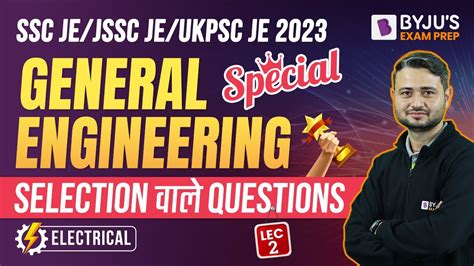 General Engineering SSC JE JSSC JE UKPSC JE 2023 Electrical YouTube