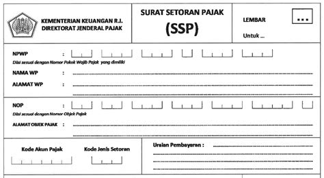 Penggunaan Surat Setoran Pajak Dalam Pembayaran Dan Penyetoran Pajak Registered Tax Consultant