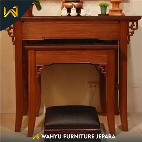 Jual Meja Altar Sembahyang Modern Minimalis Kayu Jati Shopee Indonesia