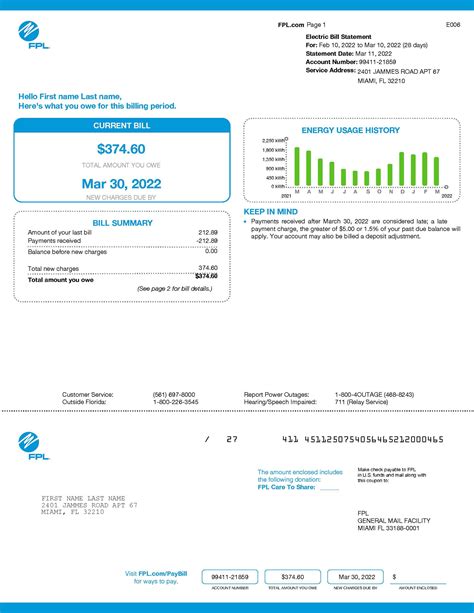 Fake Fpl Bill Template Make Your Own Fake Utility Bills