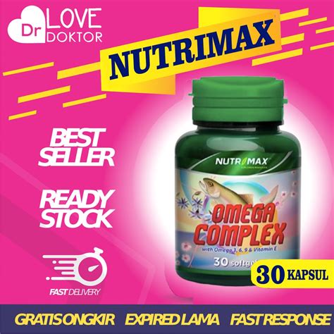 Jual NUTRIMAX OMEGA COMPLEX FISH OIL 3 6 9 VITAMIN E JANTUNG OTAK