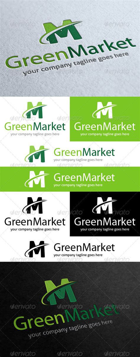 Green Market Logo by orsted46 | GraphicRiver