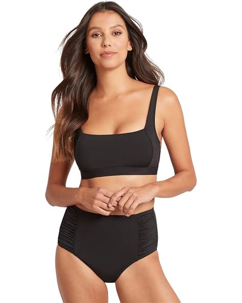 Sea Level Swim Essentials Mid Bikini Pant Zappos