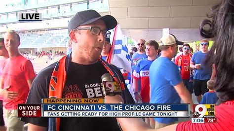 Fans Hyped For Fc Cincinnati Vs The Chicago Fire Youtube