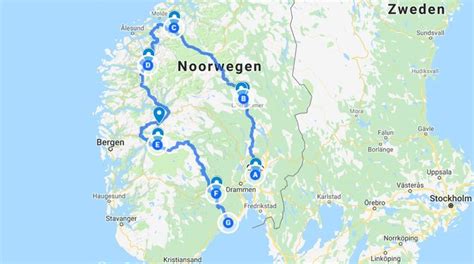 Roadtrip Noorwegen Route Vol Afwisseling Road Trip Itinerary