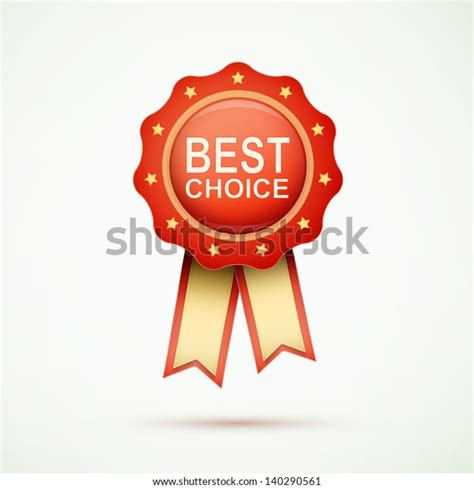 Best Choice Red Label Ribbons Eps Stock Vector Royalty Free