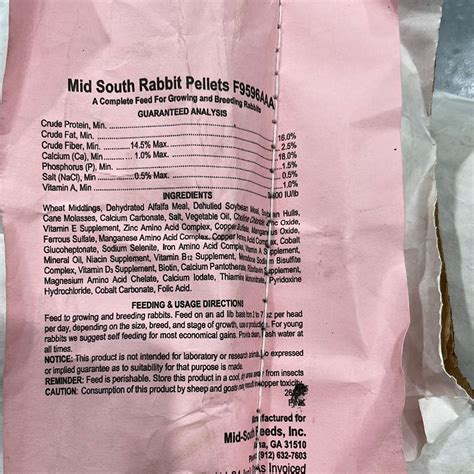 16 Rabbit Pellets Townsend Outdoor Company