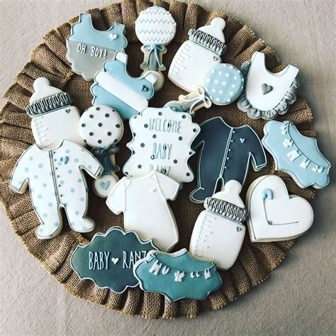 Baby Shower Sugar Cookies Baby Boy Sets Baby Shower Cookies Polks Dots