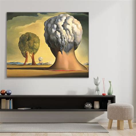The Three Sphinxes Of Bikini Salvador Dali Canvas Print