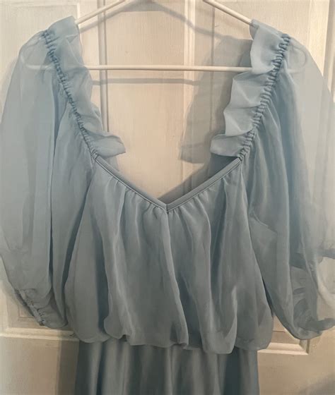 Beautiful Vintage Baby Blue Formal Prom Dress In Good… - Gem