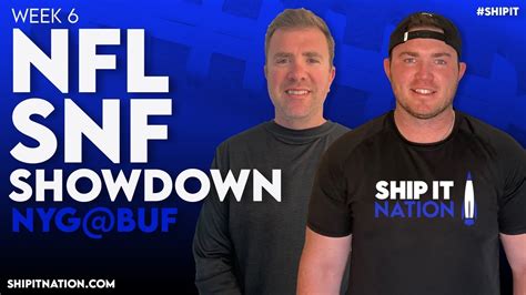 Nfl Week Snf Showdown Giants Bills Draftkings Dfs Picks Plays