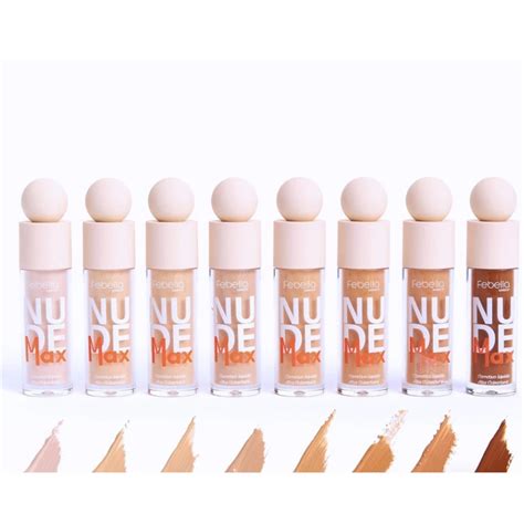 Corretivo Liquido Nude Max Alta Cobertura Longa Duração Febella Shopee Brasil