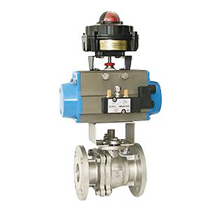 Pneumatic Actuated Flanged Ball Valve Over 20 Years Experience In