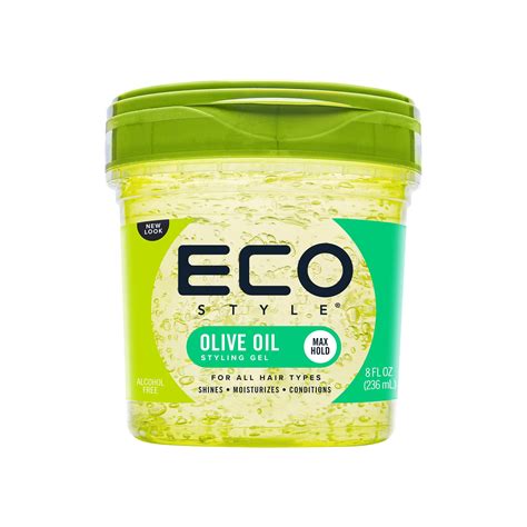 Eco Style Olive Oil Styling Gel, 8 oz., Nourishing Hair Gel with