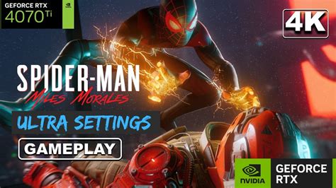 Spider Man Miles Morales K Gameplay Ti Ryzen Max Graphic Setting