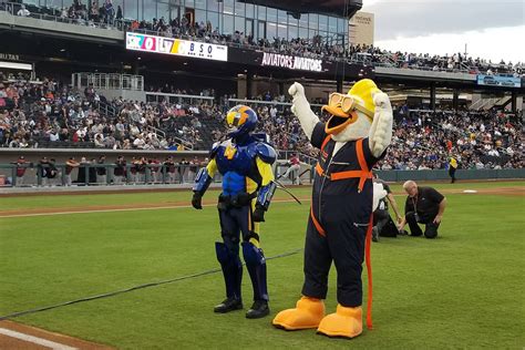 Las Vegas Aviators unveil 2 mascots at home opener — VIDEO | Aviators/Baseball | Sports