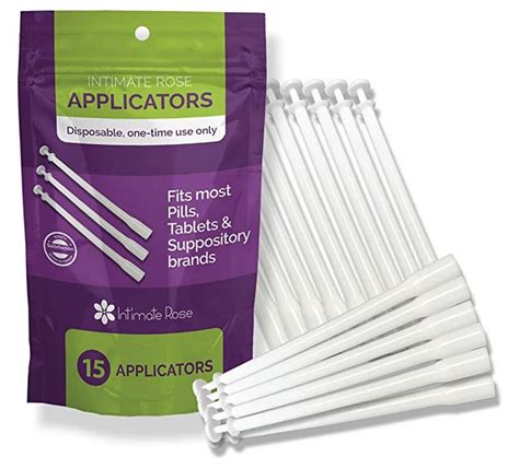 15 Count Vaginal Suppository Applicators Pelvic Pain Foundation