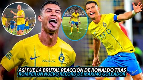 As Fue La Brutal Celebraci N De Cristiano Ronaldo Al Romper R Cord De