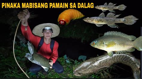 PANGANGAWIL SA ILOG KAKAIBANG ISDA NA HULI NAMIN NI UTOL YouTube