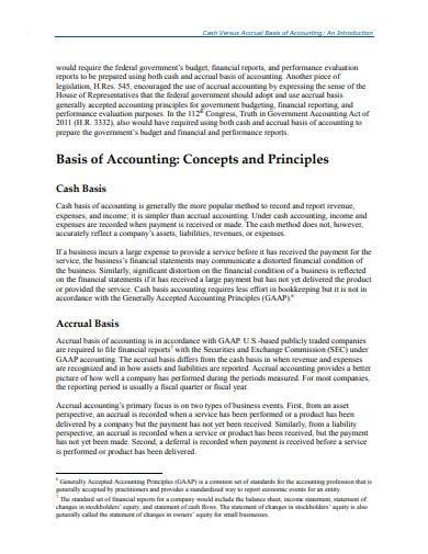 Free Accrual Basis Accounting Samples In Pdf