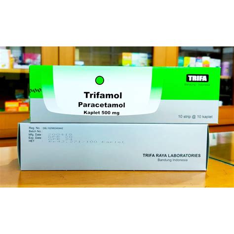 TRIFAMOL Paracetamol 500mg Lazada Indonesia