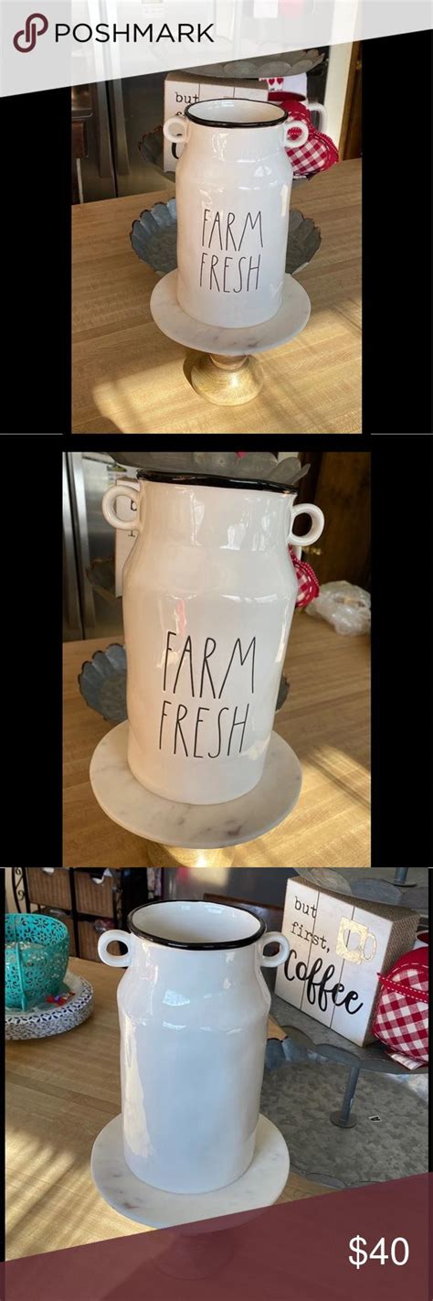 Rae Dunn SOLDFarm Fresh Canister Vase Farm Fresh Rae Dunn Dunn