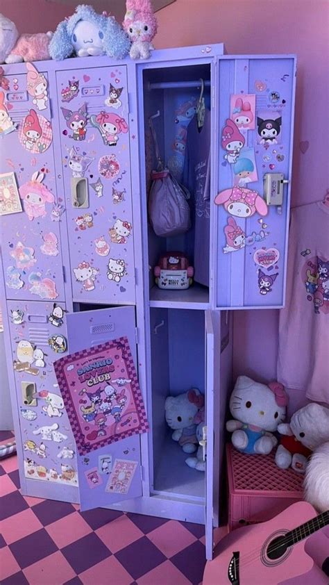 Sanrio Lockers Cute Room Ideas Hello Kitty Rooms Cute Bedroom Decor