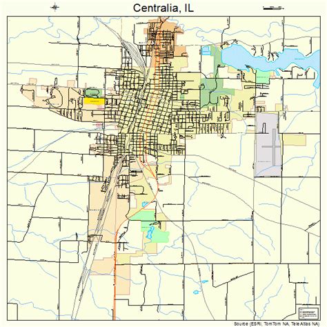 Centralia Illinois Street Map 1712164