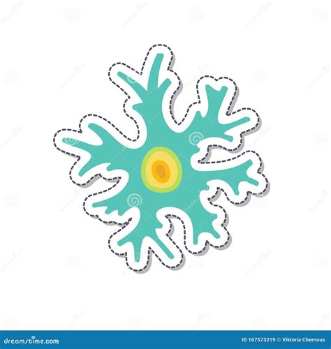 Neuron Doodle Icon Vector Illustration Stock Illustration