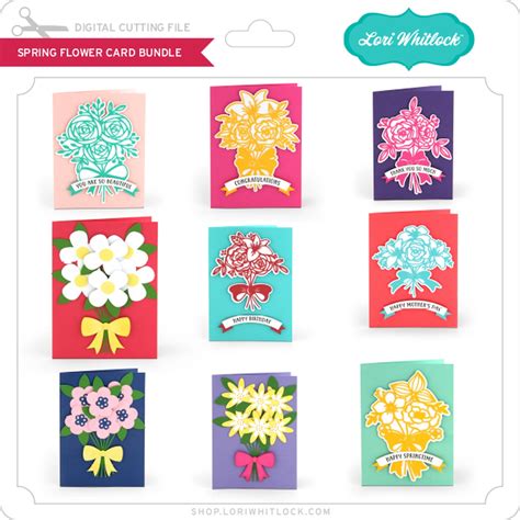 LW Spring Flower Card Bundle 27351 Lori Whitlock