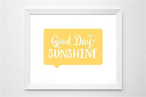 Sunshine Printable Song Lyrics Nursery Yellow Bright Wall - Etsy