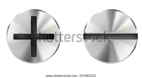 Screw Heads Vector Drawing Isolated On Stock Vector (Royalty Free) 254483221 | Shutterstock