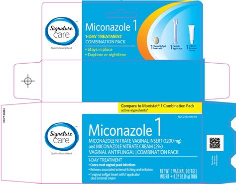 Signature Care Miconazole 1 Miconazole Nitrate Kit