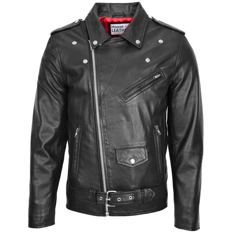 Famous Brando Style Leather Jacket Johnny Black House Of Leather