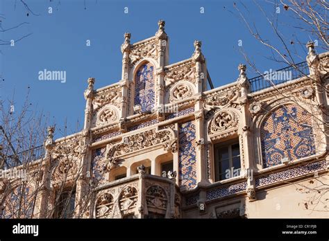 Art Nouveau Facade Of Gran Hotel Plaza Weyler Palma De Majorca