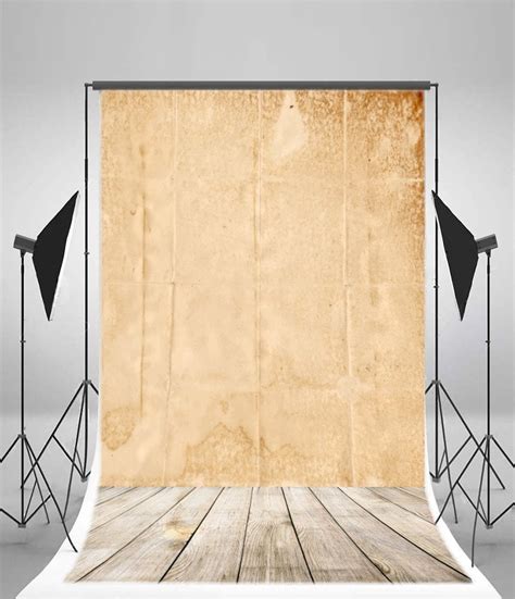 Hellodecor Photography Backdrop X Ft Nostalgic Kraft Paper Wood Floor