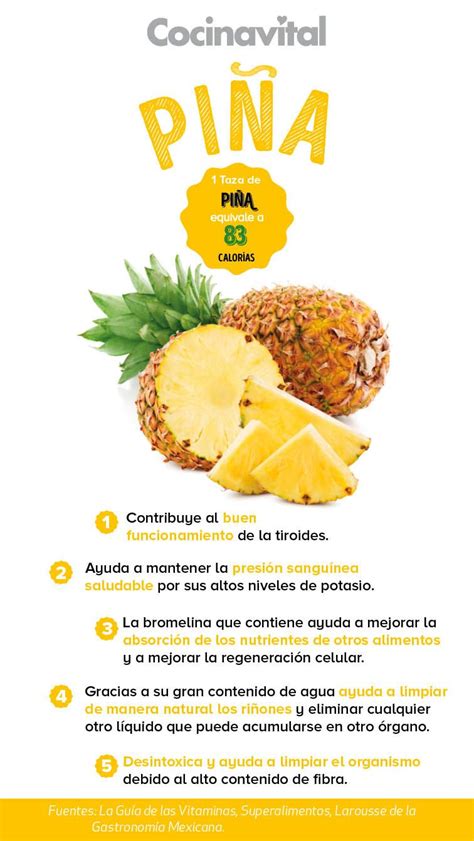 9 grandes beneficios de la piña que tu salud agradecerá Cocina Vital