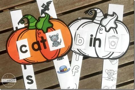 Word Family Sliders Printable