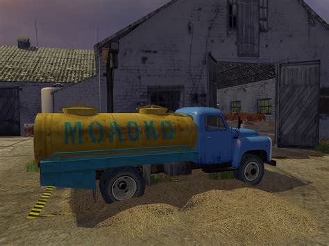 Скачать Farming Simulator 15 "Молоковоз ГАЗ 53 v 1.0" - Геймплей