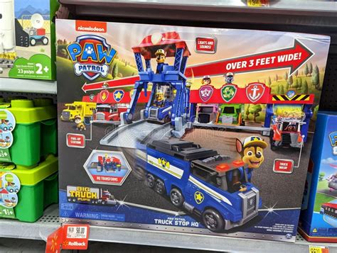 Paw Patrol Big Truck Pups Truck Stop Hq Display Editorial Stock Photo