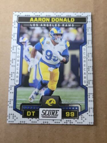 Score Base Scorecard Aaron Donald Los Angeles Rams Hobby