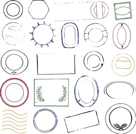 Stamp set Royalty Free Vector Image - VectorStock 