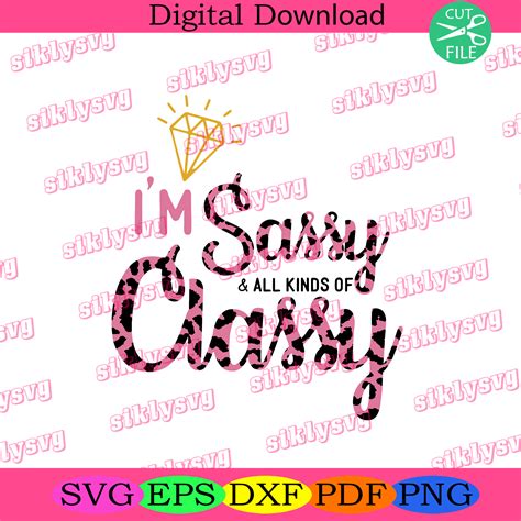 Im Sassy And All Kind Of Classy Svg Birthday Svg Birthday T Svg Silkysvg