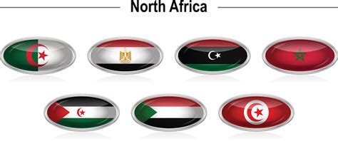 Flags North Africa Stock Illustration - Download Image Now - iStock