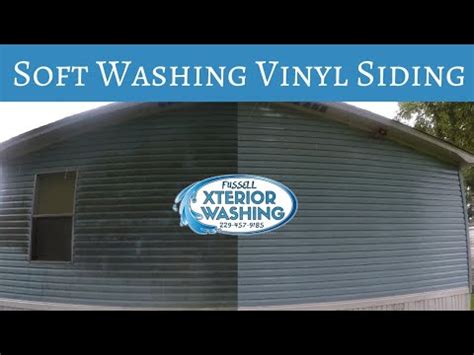 Soft Washing Vinyl Siding Time Lapse Fussell Xterior Washing YouTube