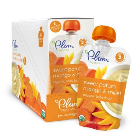 Plum Organics Baby Second Blends Fruit And Grain Sweet Potato Mango