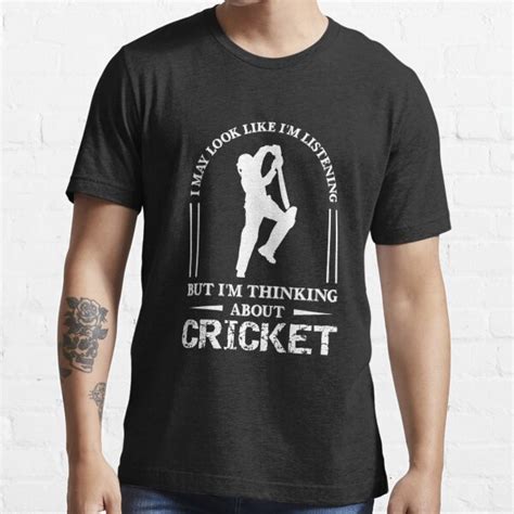 "Im Thinking About Cricket, Funny Cricket Gift, Cricket Player Gift ...