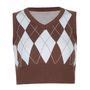 Genrovia Argyle Print Knit Vest YesStyle